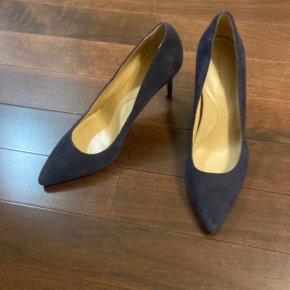 Suede Navy Banana Republic Pumps